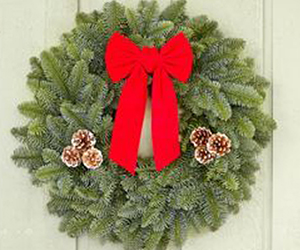 22 inch holiday wreath